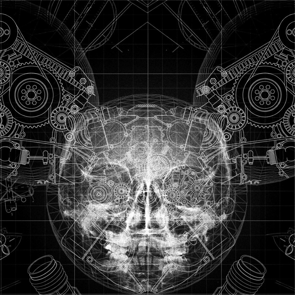 Чертеж маски диджея deadmau5
