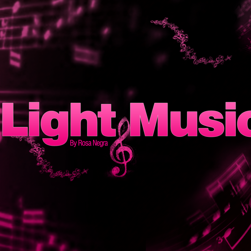 Легкая музыка, розовый фон