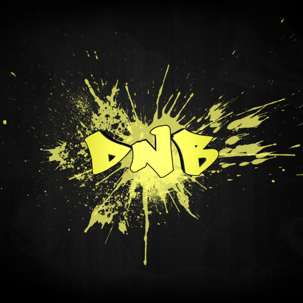 Музыкальный стиль Даб-степ, желтая надпись