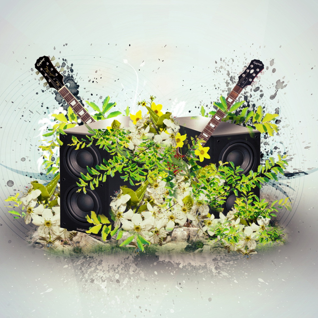 Музыкальная тема с гитарами