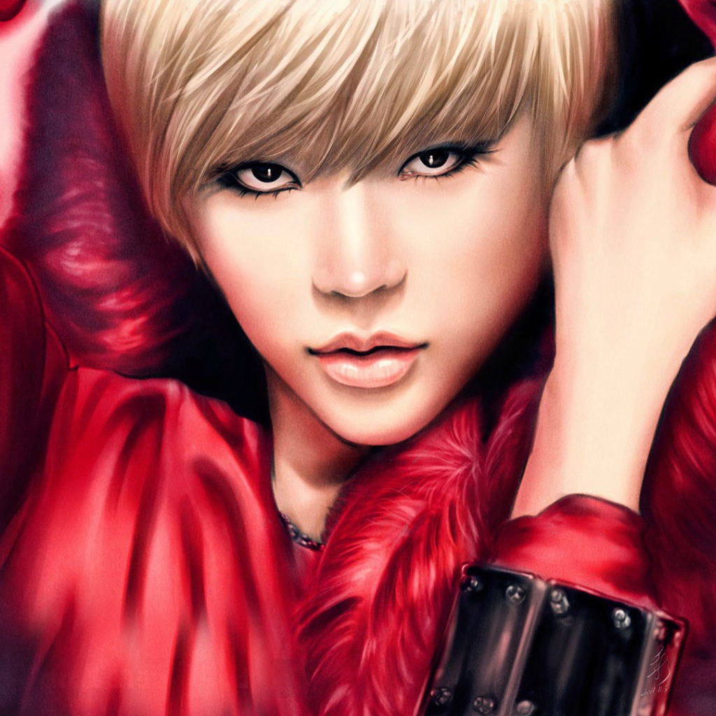 Блондинка в меховой накидке, группа Girls’ Generation