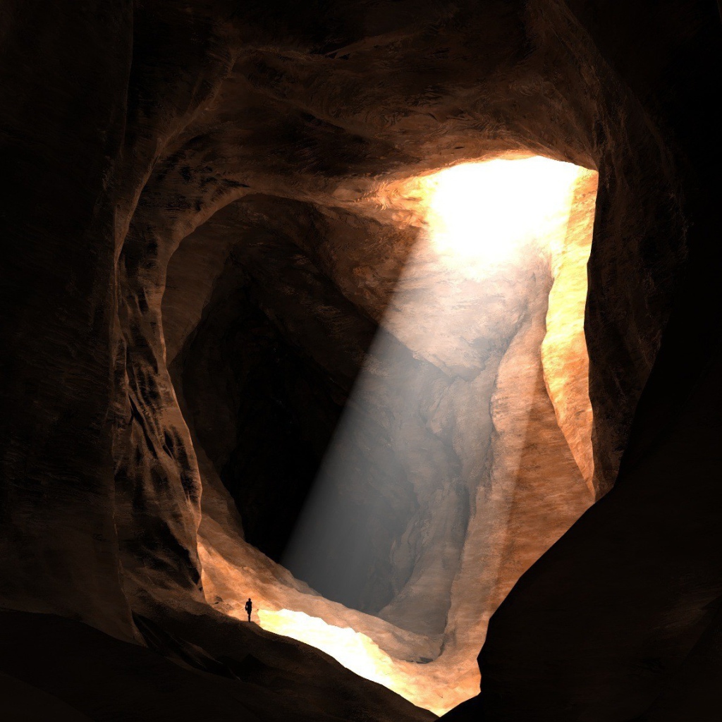Луч света пещера