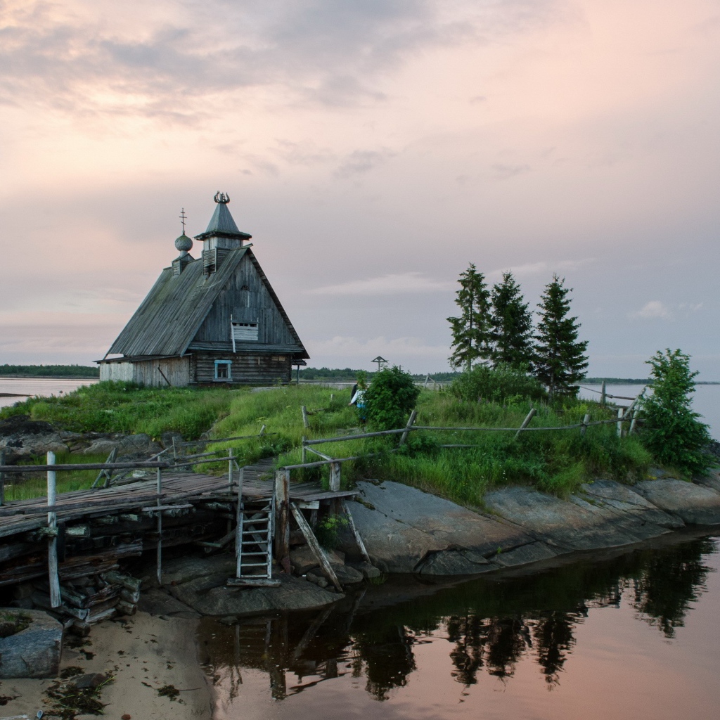 Часовня на островке