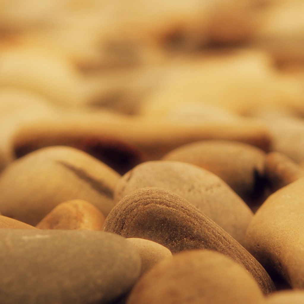 Гладкие коричневые камни