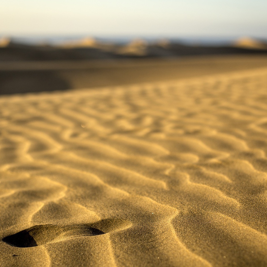 Волны песка на пляже