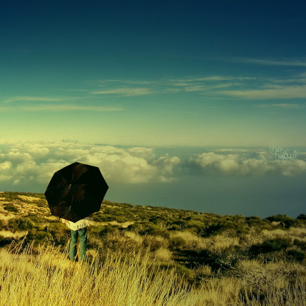 Человек выше облаков