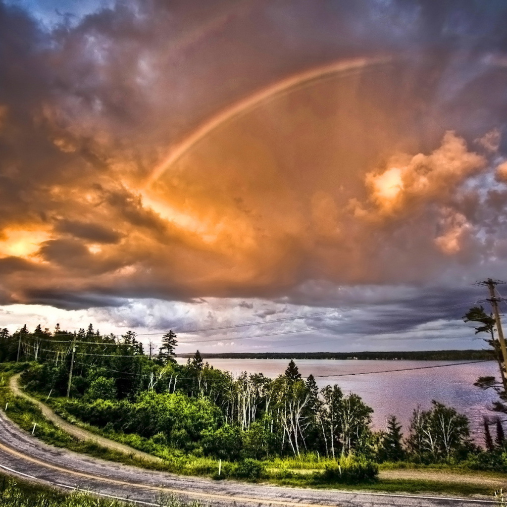 Радуга в облаках