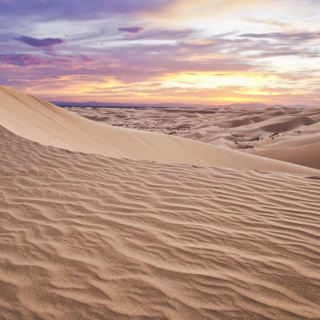 Бежевый песок в пустыне