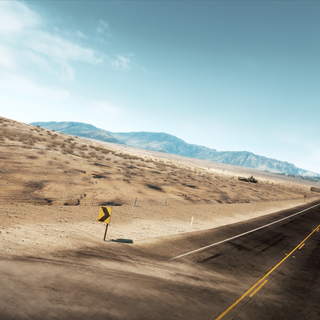 Прямое шоссе через пустыню