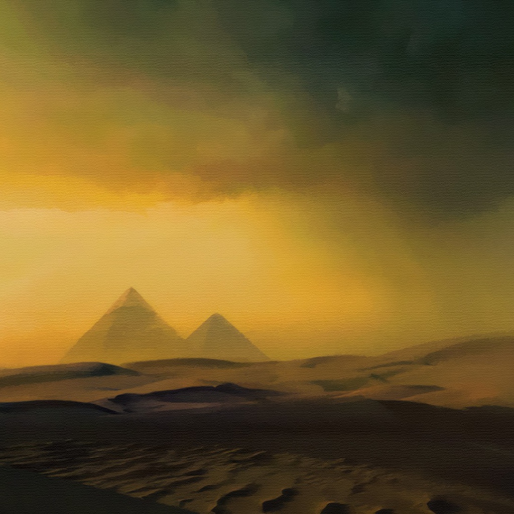 Песчаная буря в Египте