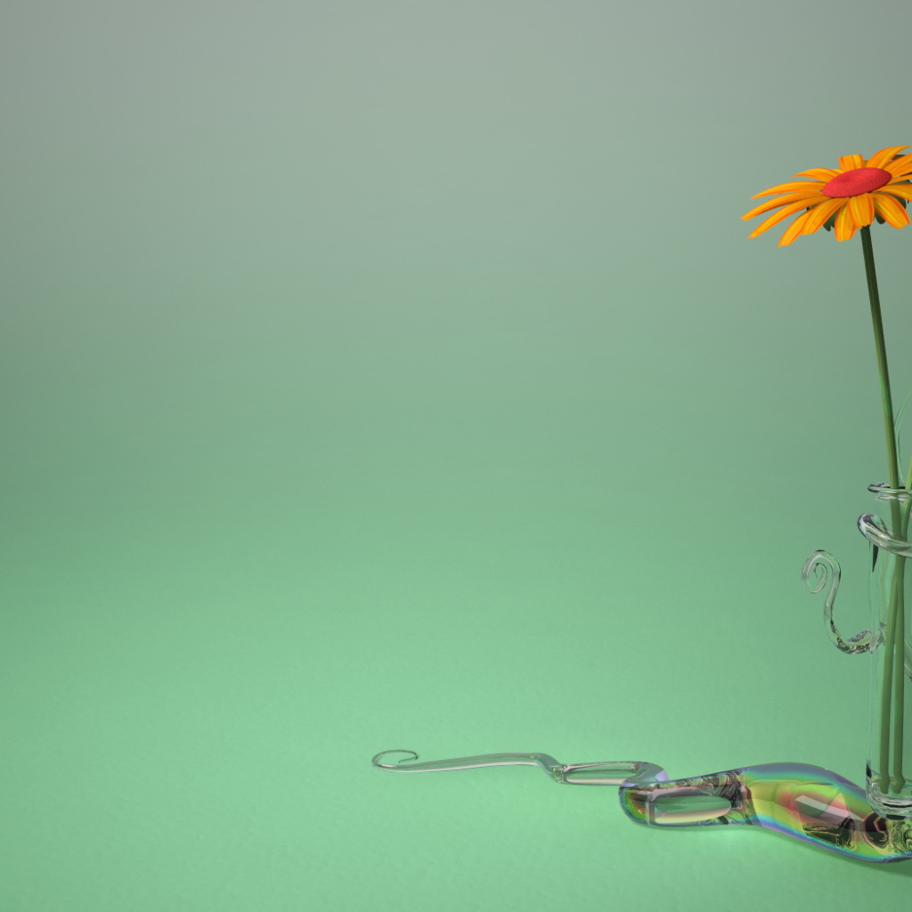 Два цветка в вазе