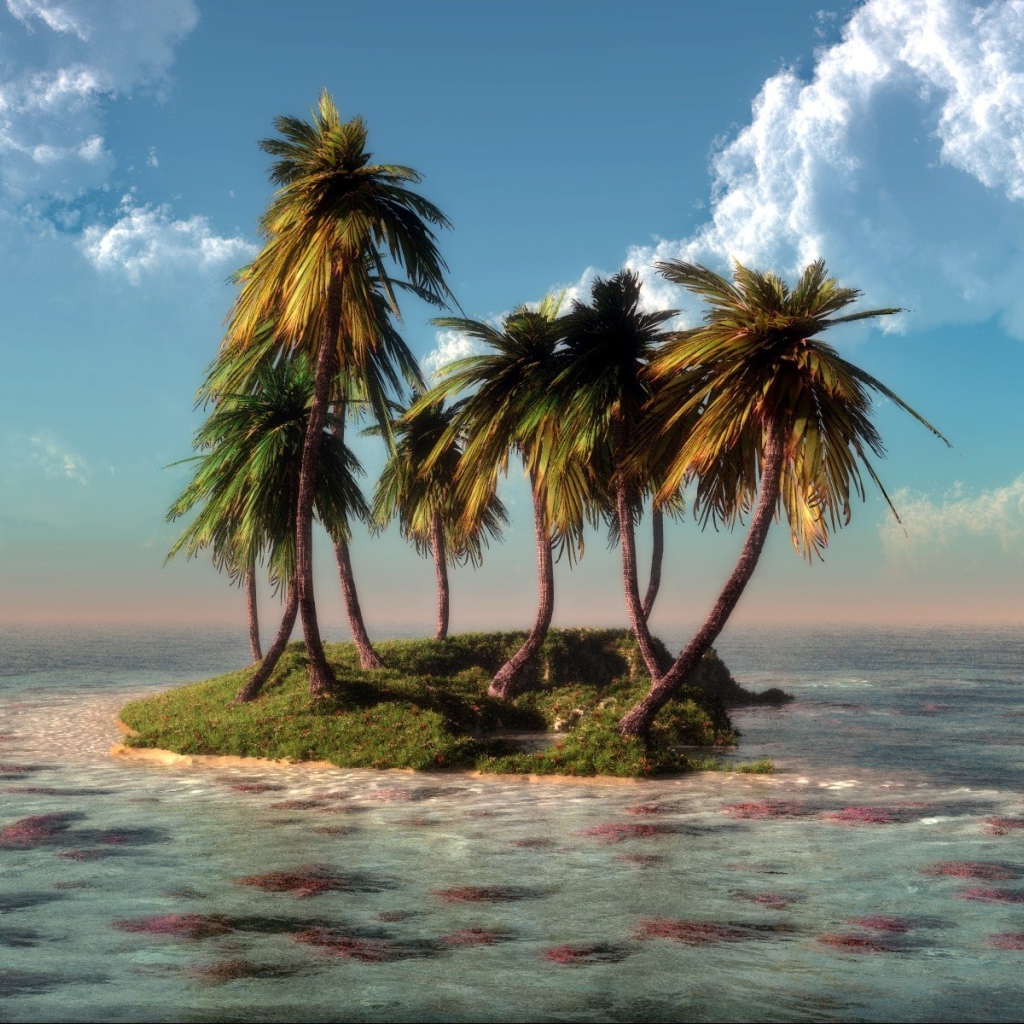 Немного зелени на затерянном островке