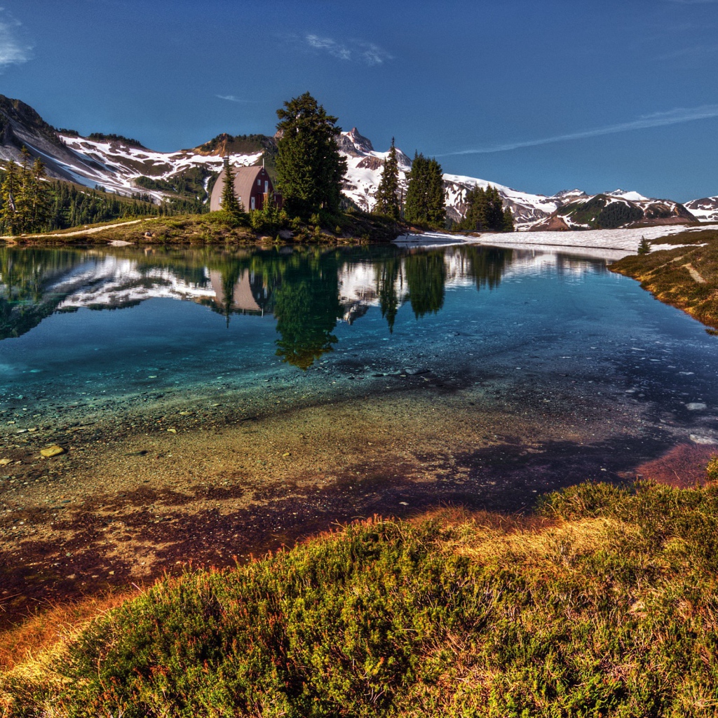 Горная река, фото HDR