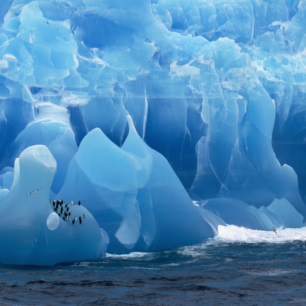 Великолепный голубой ледник