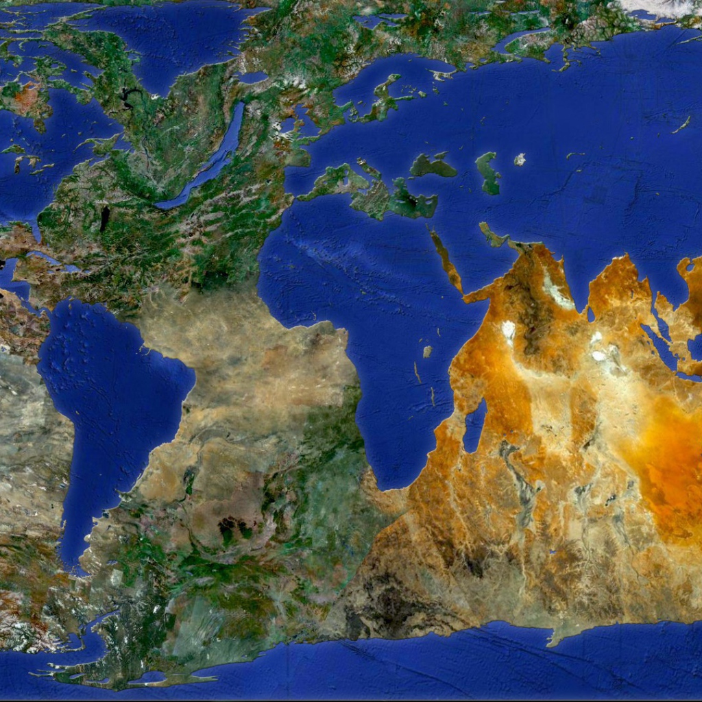 Суша и океаны поменялись местами