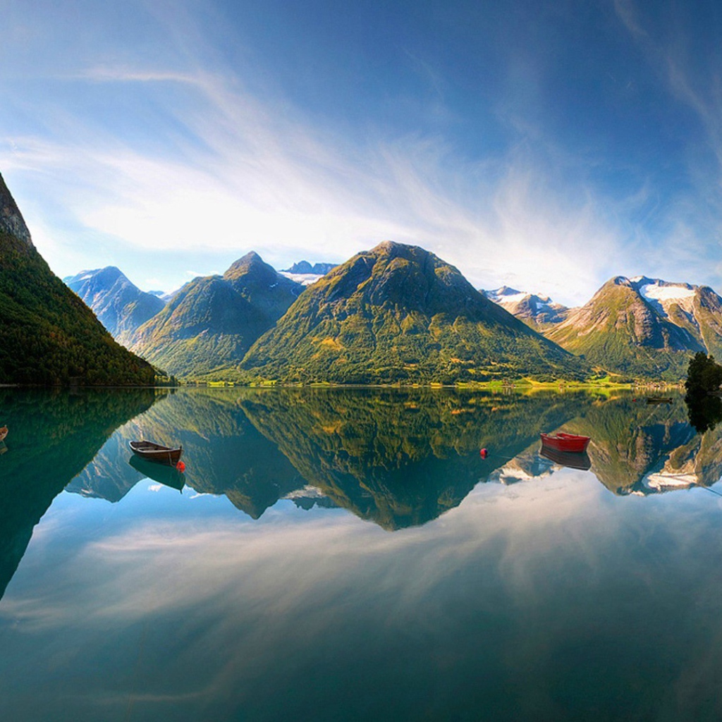 Горное озеро в Норвегии