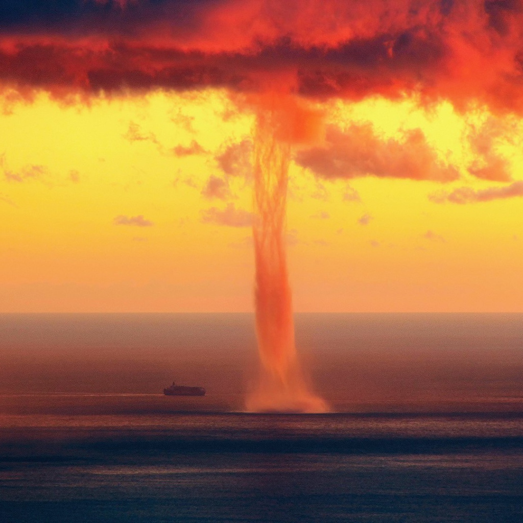 Торнадо в море