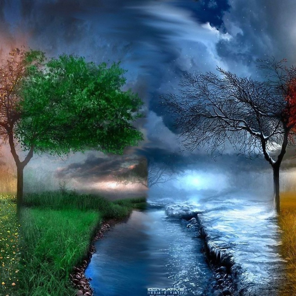 Все времена года на одной картине