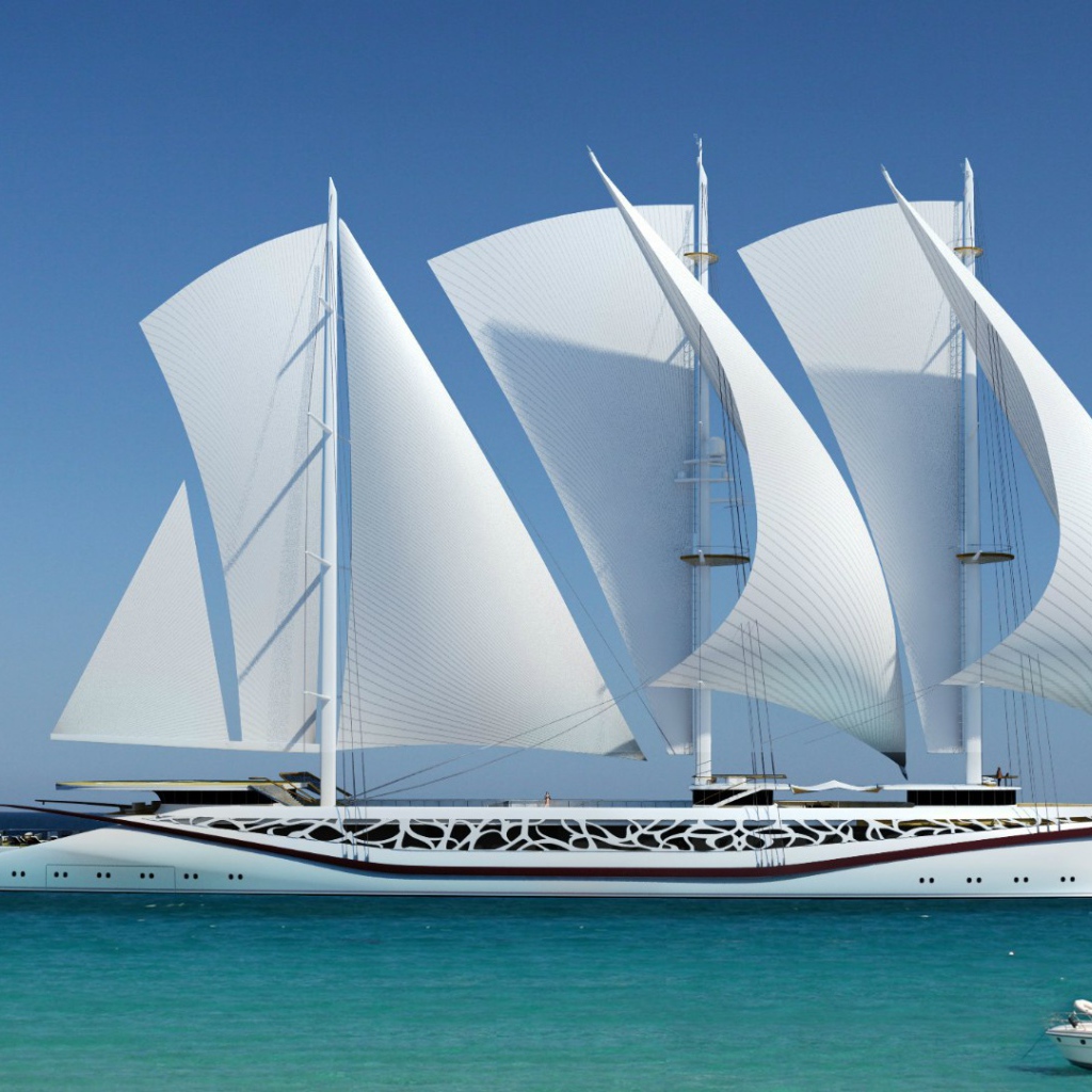 Дизайн-концепт парусной яхты Финикия