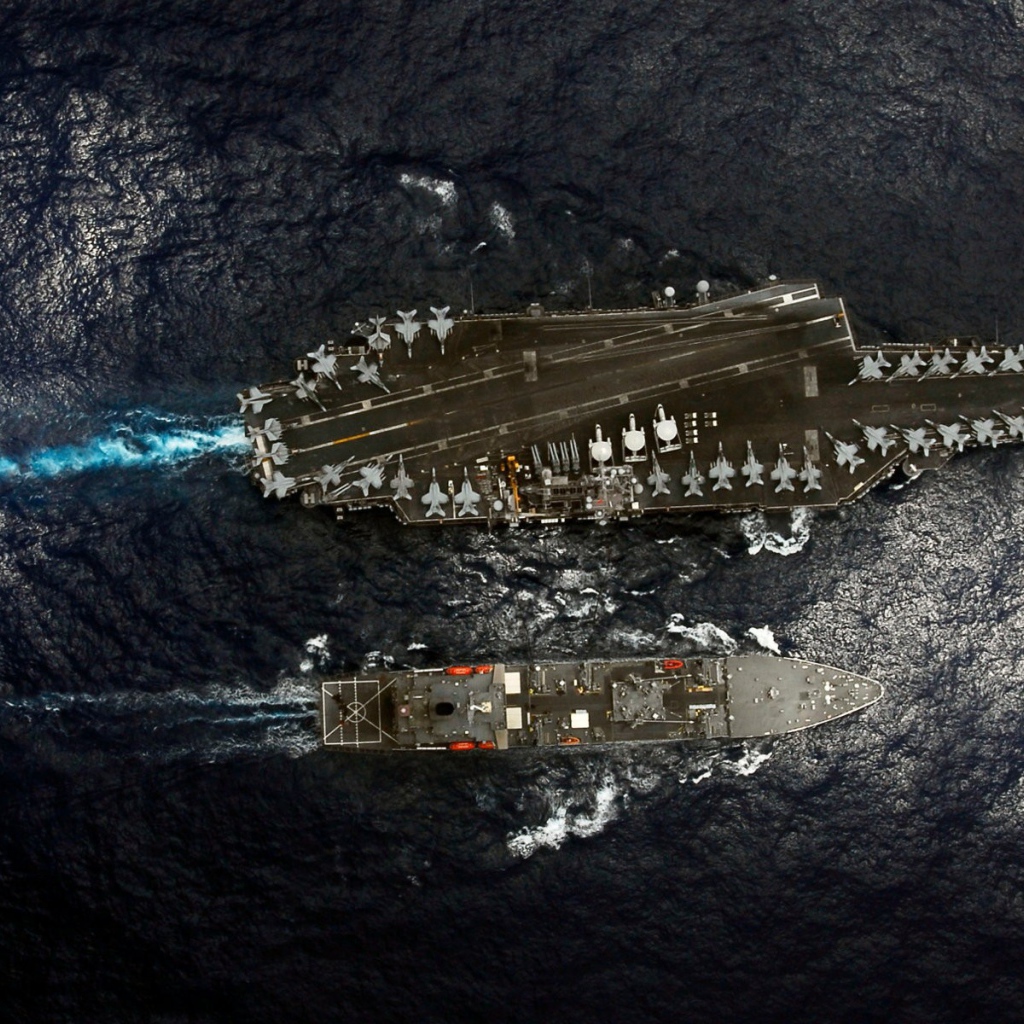Фото авианосца с высоты