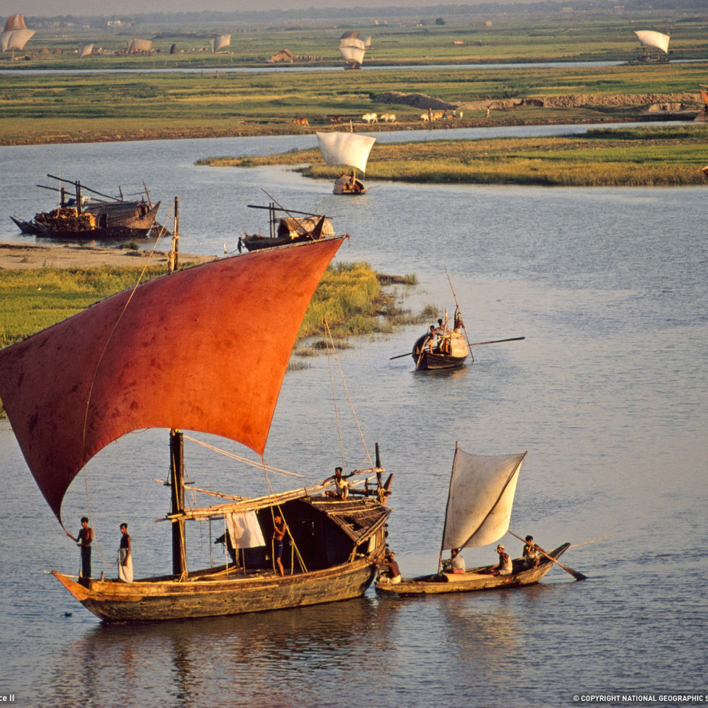 Парусные лодки рыбаков