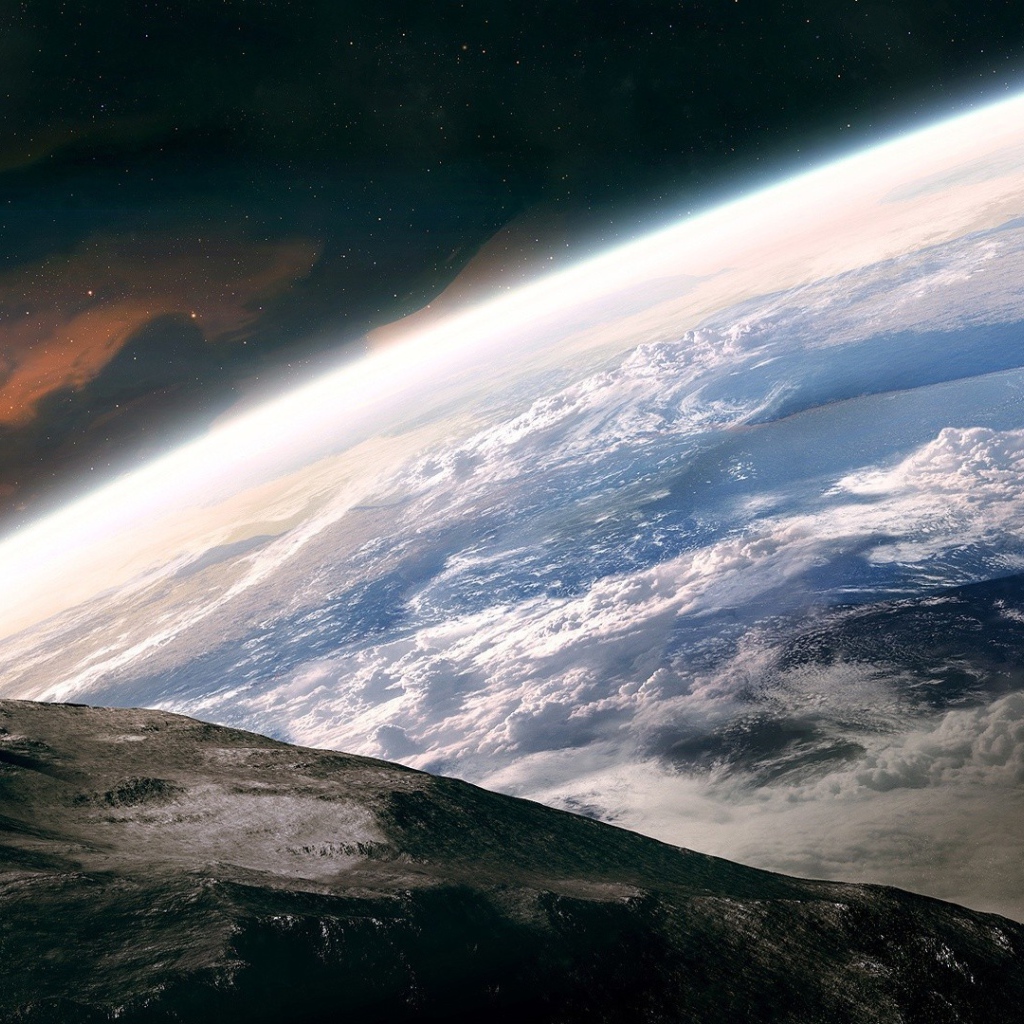 Одинокий космонавт на Луне