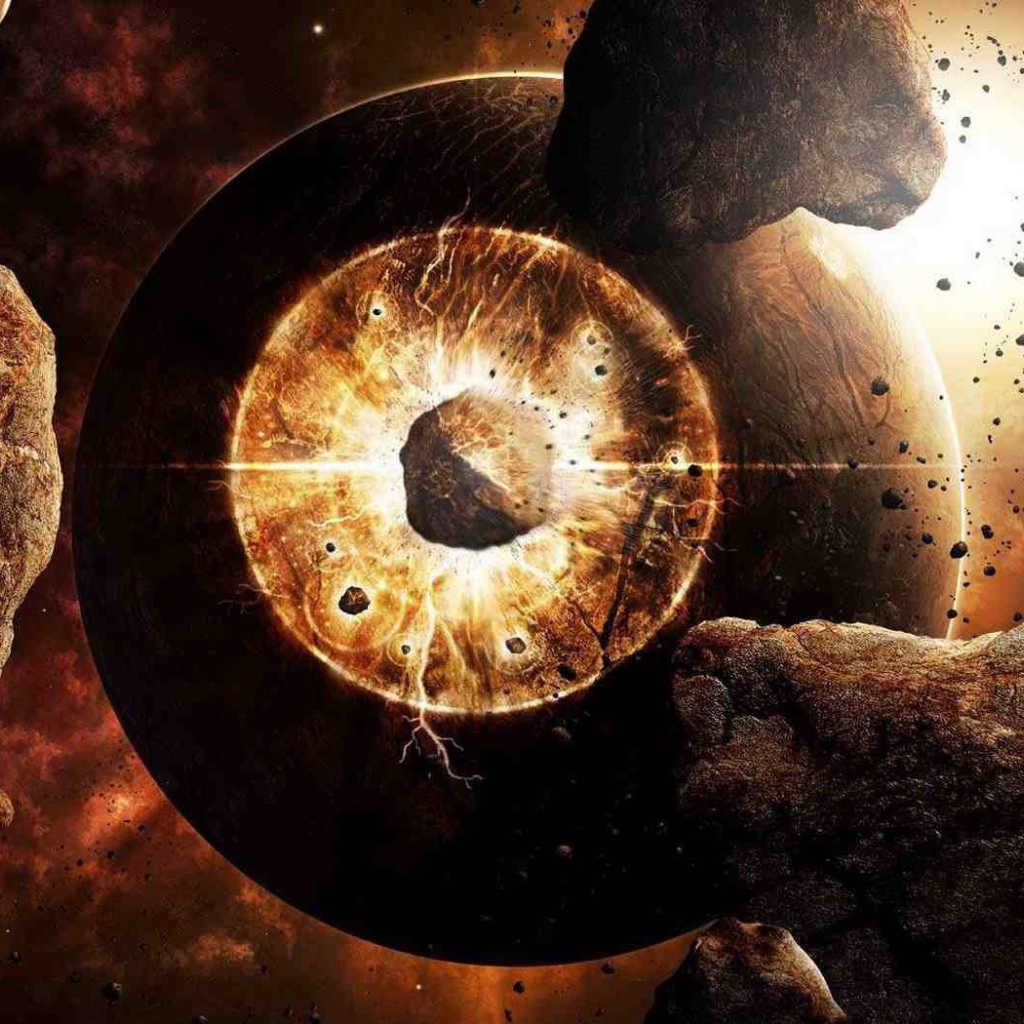 Астероид врезался в луну