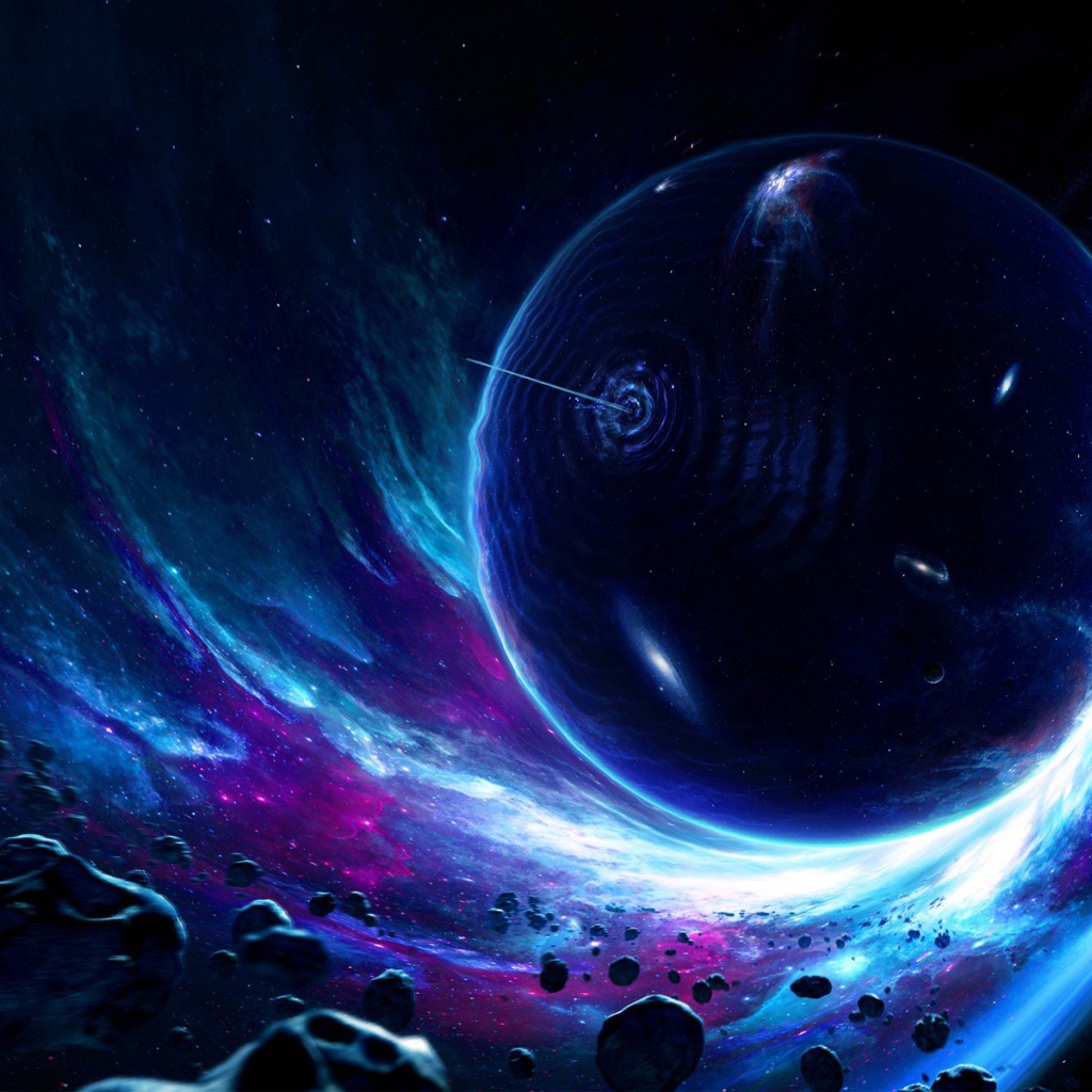 Астероиды в притяжении черной дыры