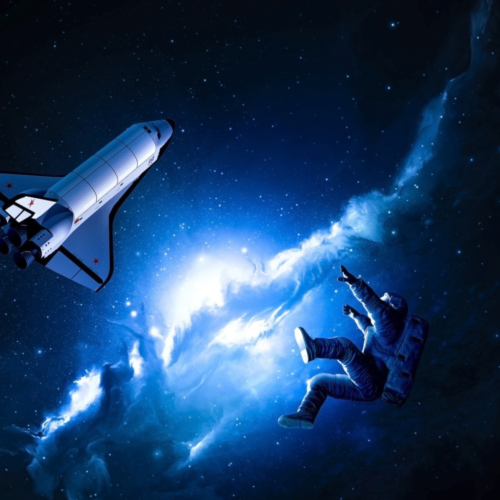 Космонавт потерял связь с шаттлом