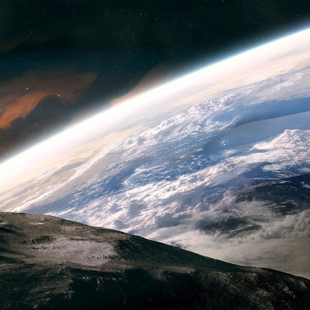 Астронавт на склоне Лунной горы