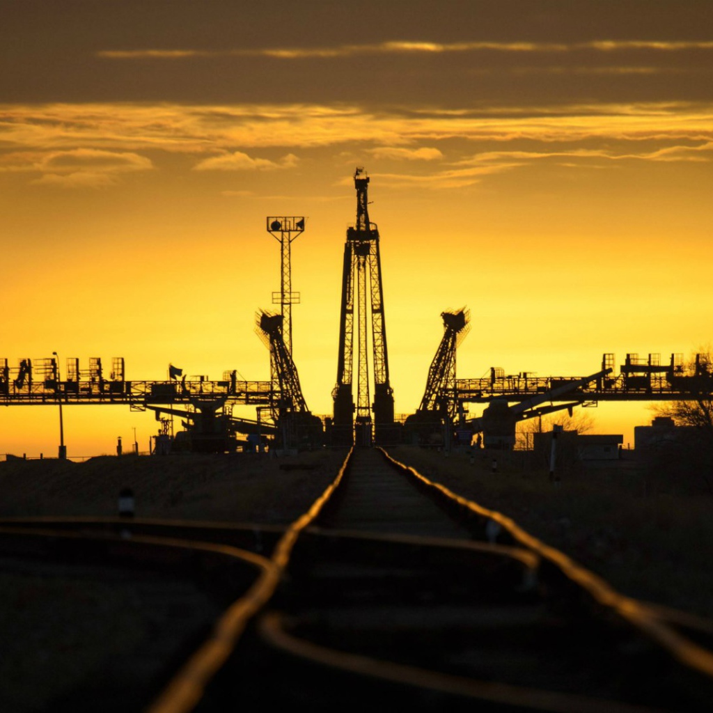 Космодром Байконур на закате