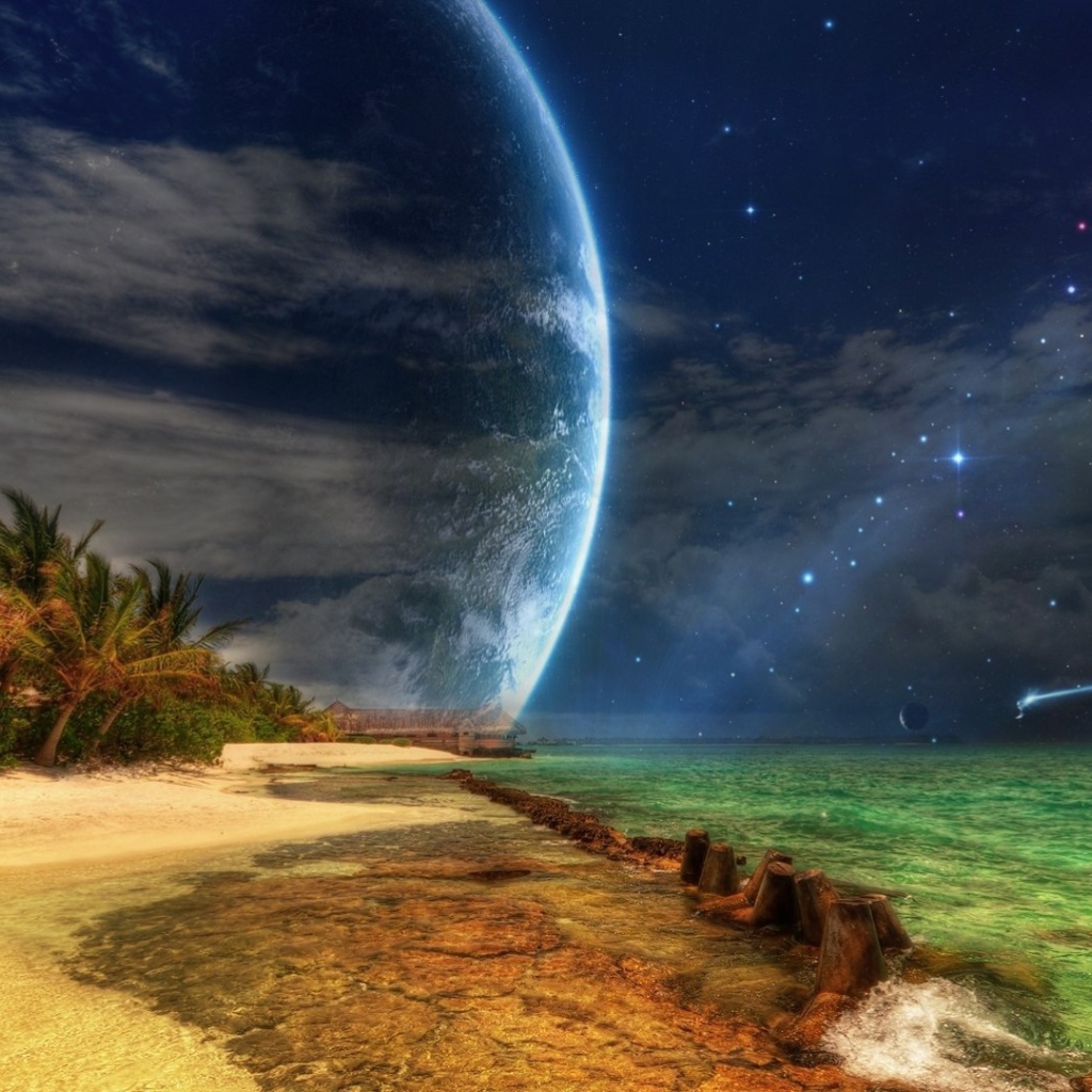 Пляж на другой планете