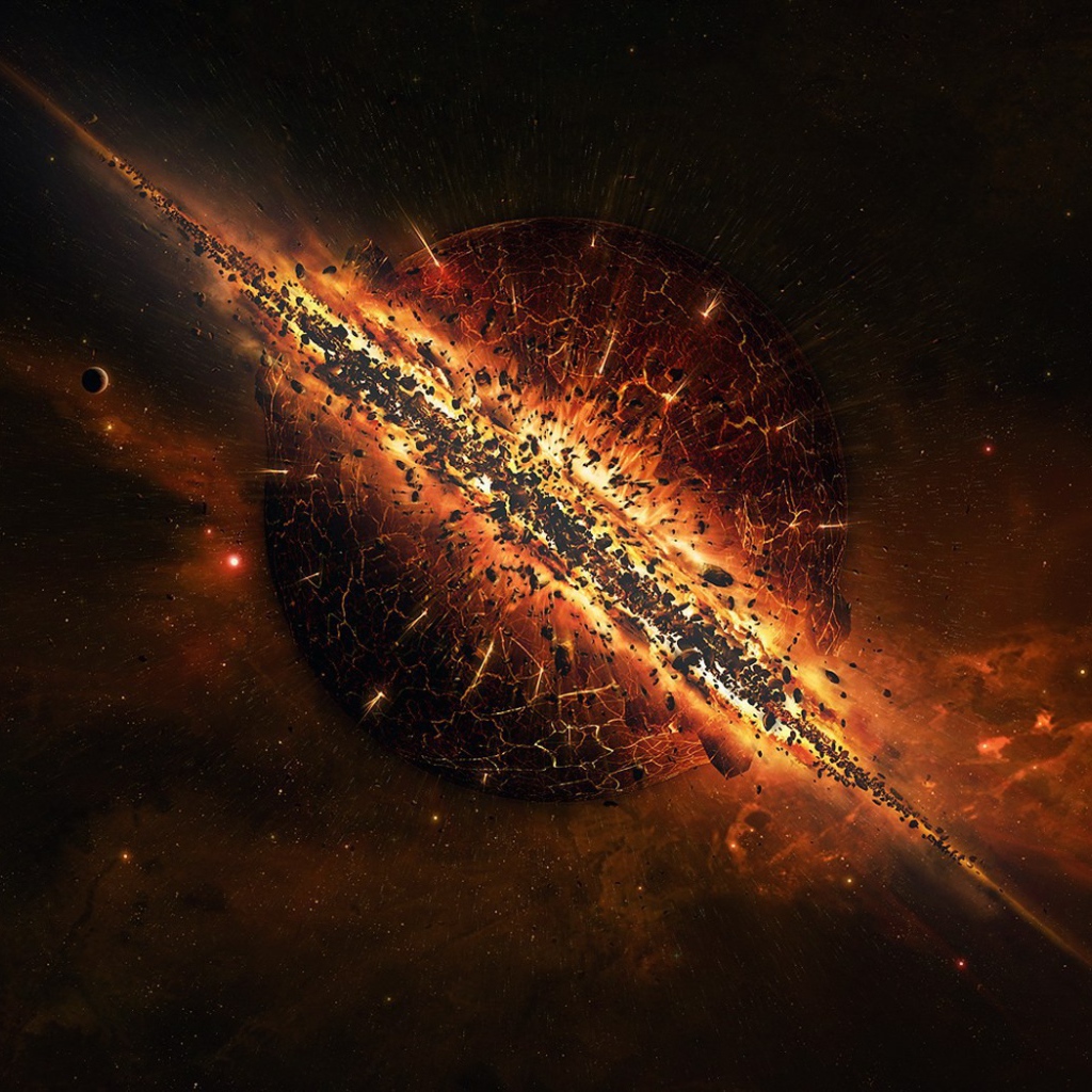 Красивая космическая катастрофа