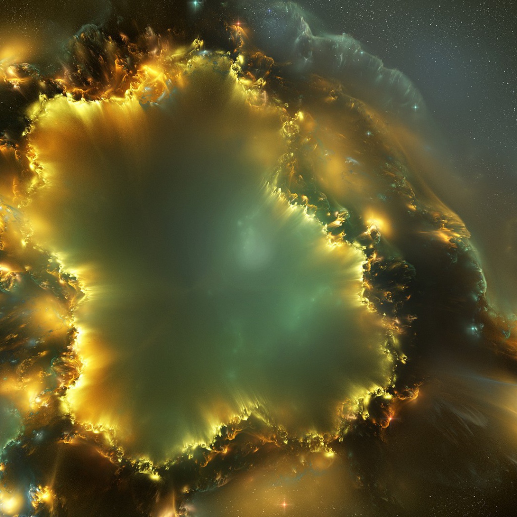 Пылающая звездная туманность