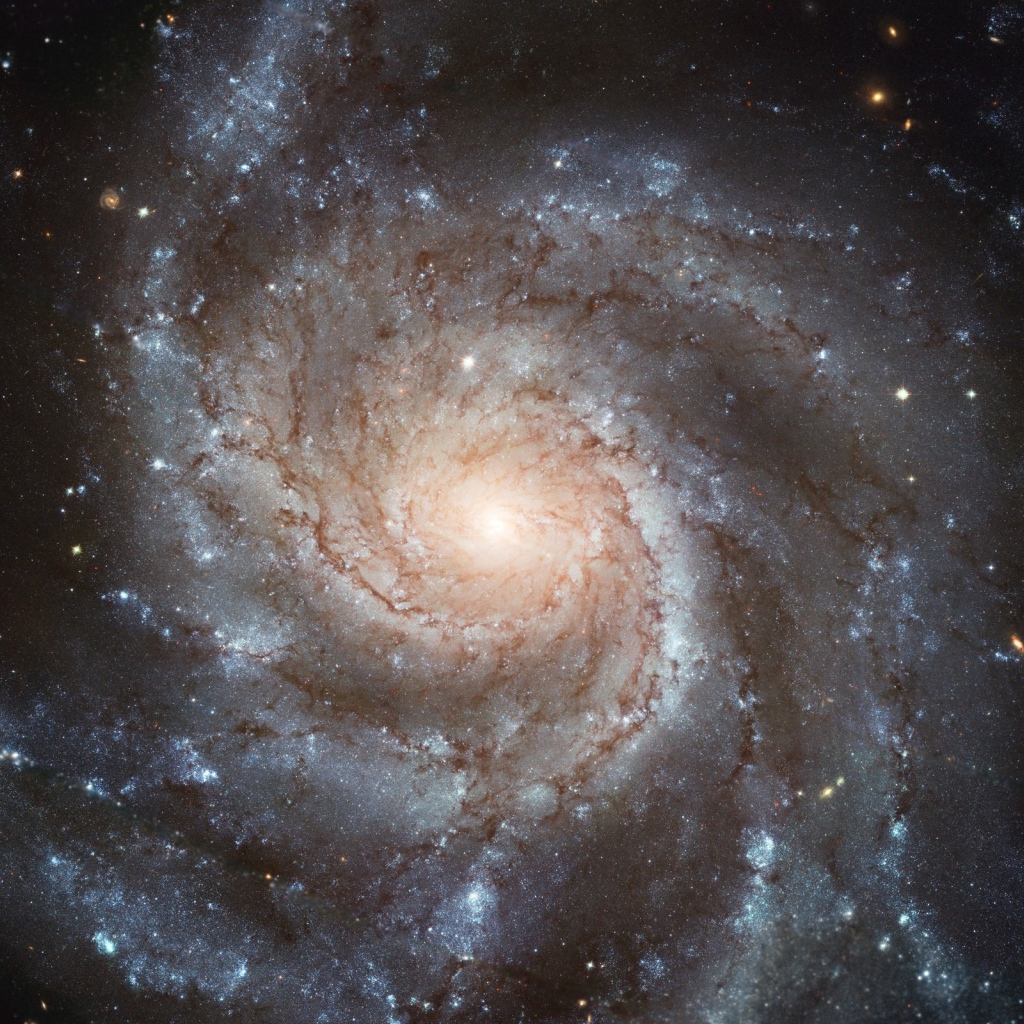 Центр круглой галактики