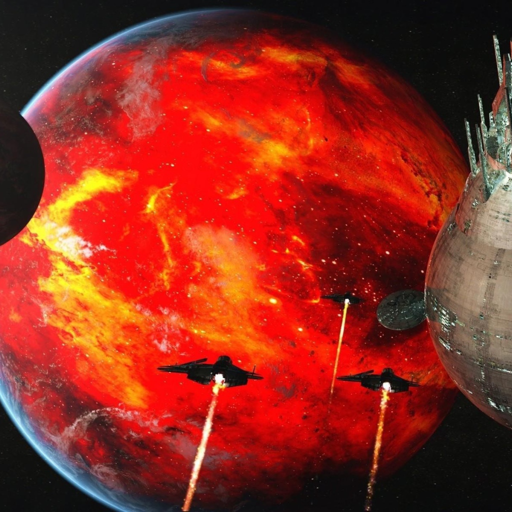 Звезда смерти атакует планетную систему