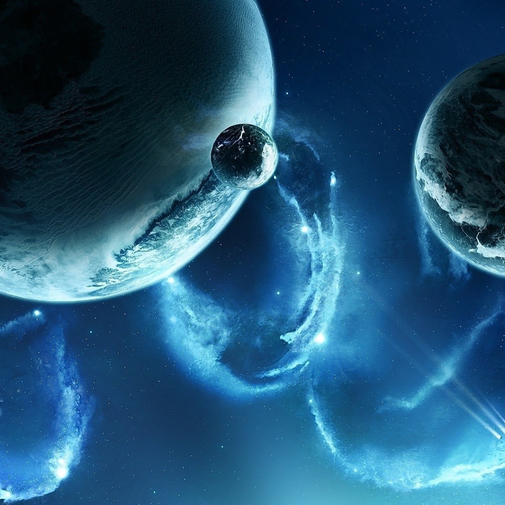 Ледяные планеты в космосе