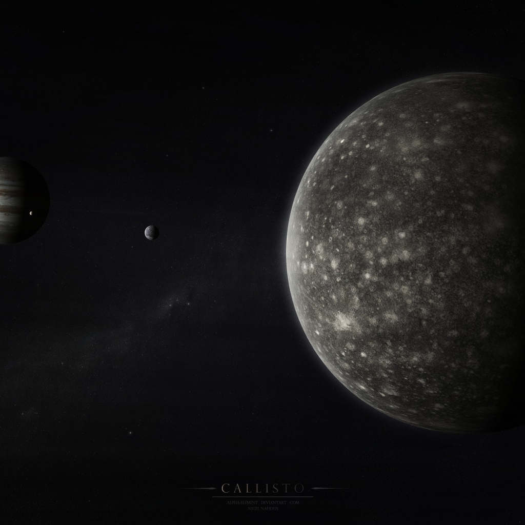 Спутник Юпитера Каллисто