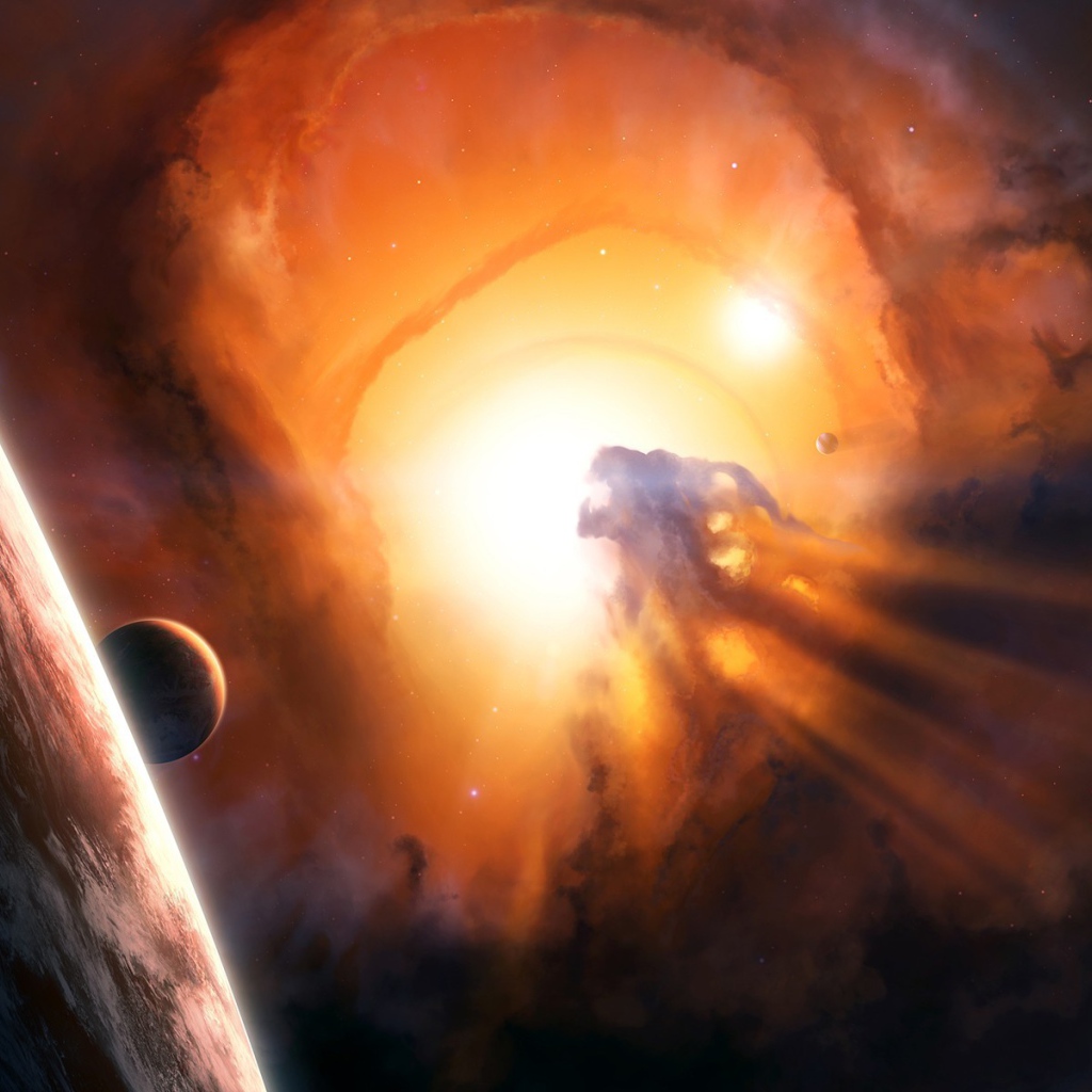 Вспышка звезды в планетной системе