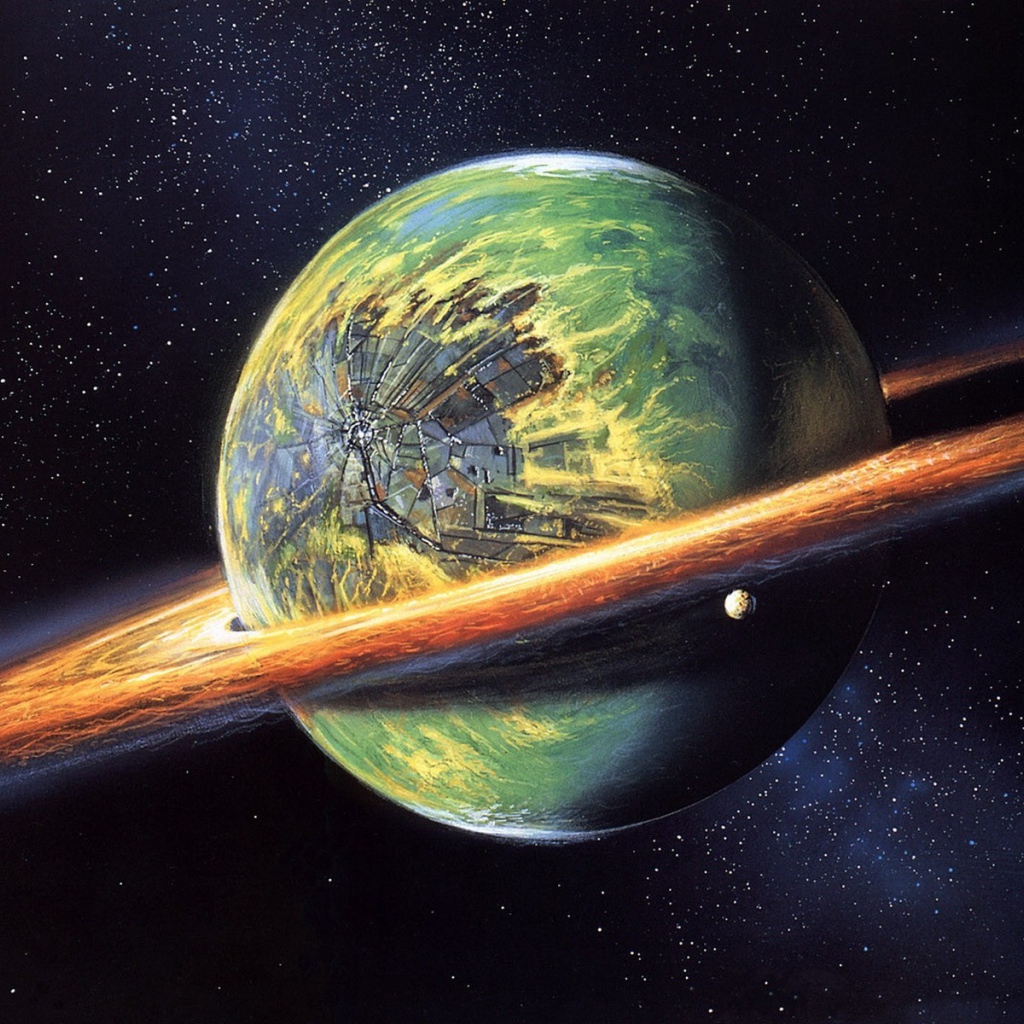 Планета с огненным кольцом