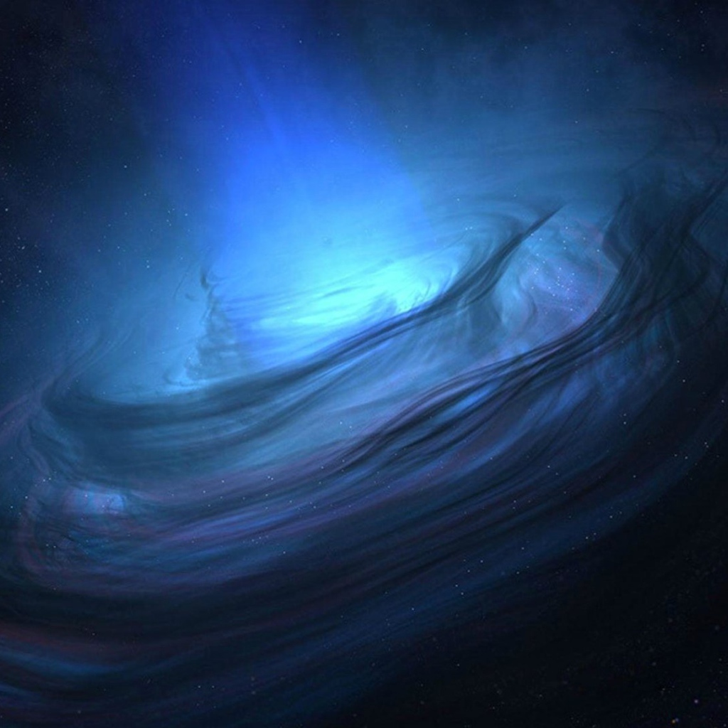 Плазменная воронка в космосе