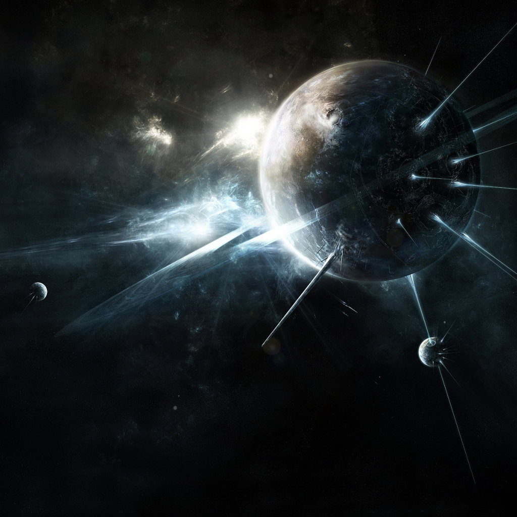 Лучи света на планете