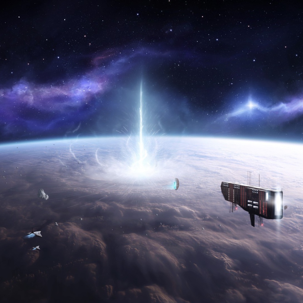 Корабли улетают с гибнущей планеты