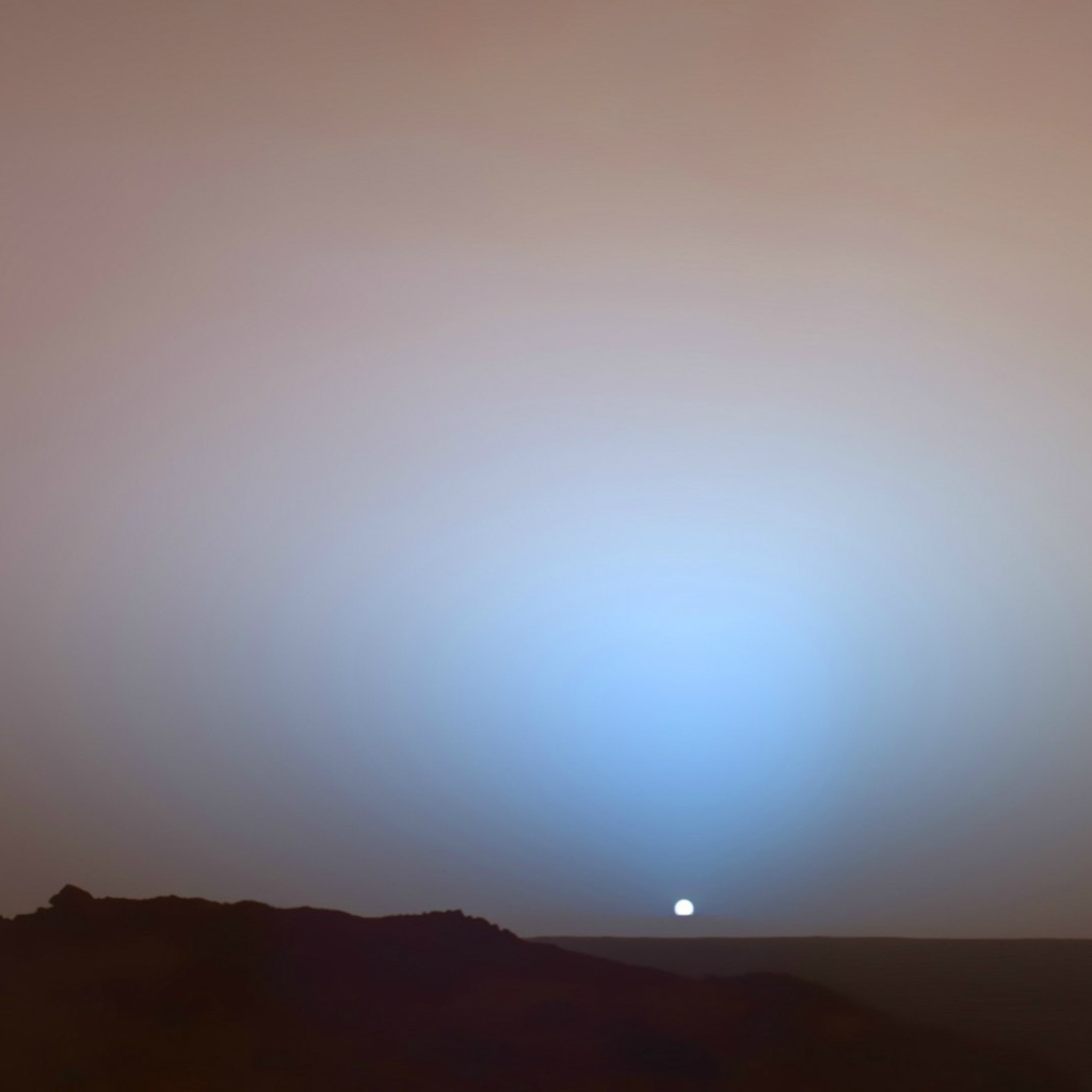 Закат Солнца на Марсе