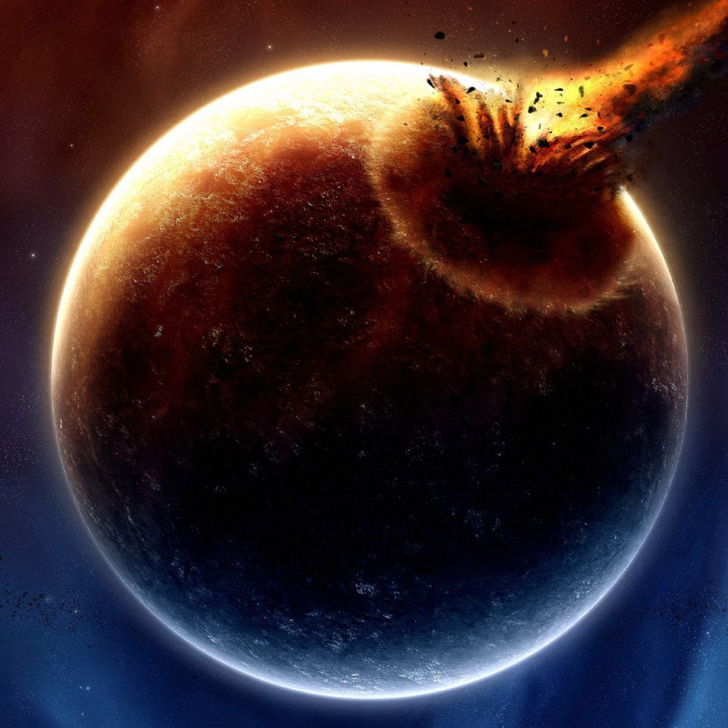 Комета врезалась в планету