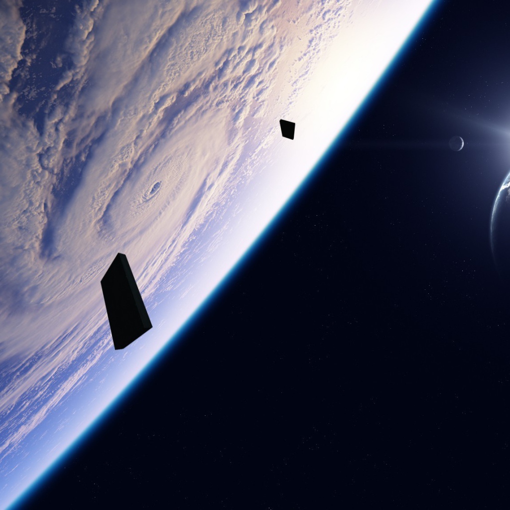 Циклон в атмосфере планеты