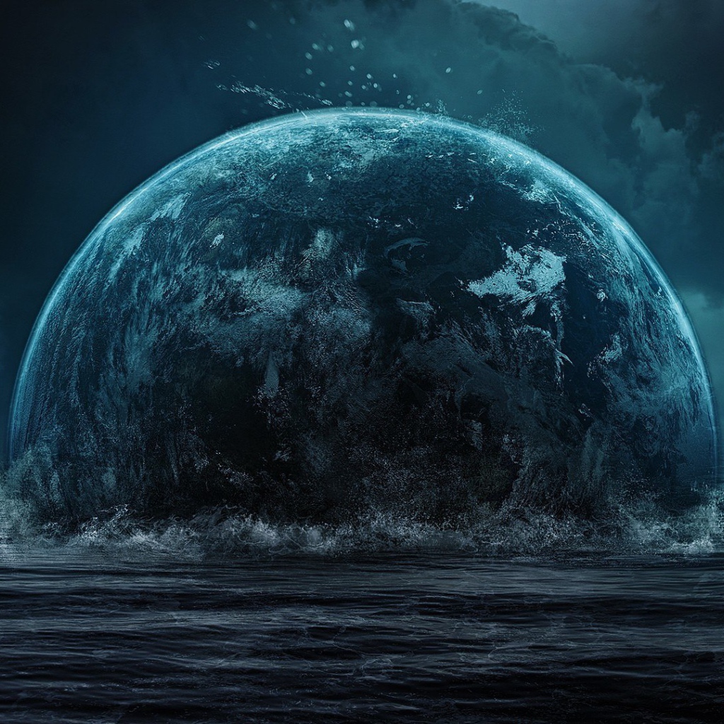 Земля погружается в воду