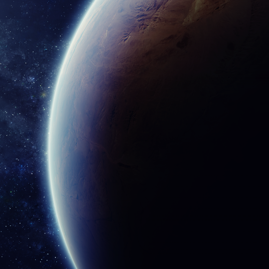 Тень от спутника большой планеты