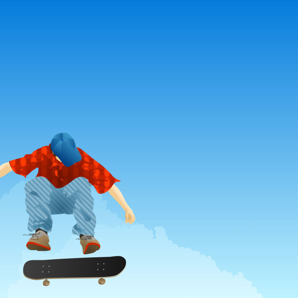 Прыжок на скейтборде