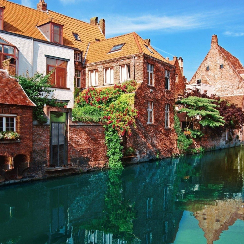 Цветущий город Брюгге, Бельгия